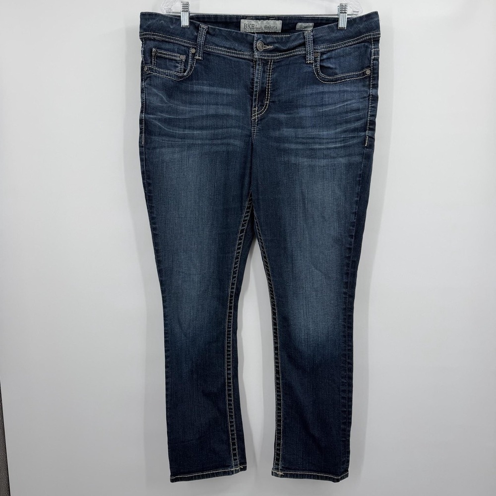 BKE Jeans Womens 36 Blue Dakota Skinny Mid Rise Medium Wash Stretch Slim Fit
